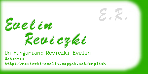 evelin reviczki business card